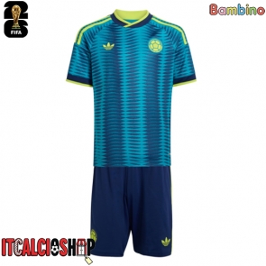 Colombia Seconda Maglia Bambino Mondiali 2026 Manica Corta (+ Pantaloni corti)